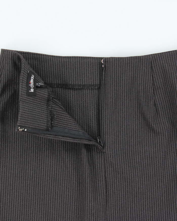 Vintage Y2k 00s Le Chateau Pin Stripe Skirt - XS