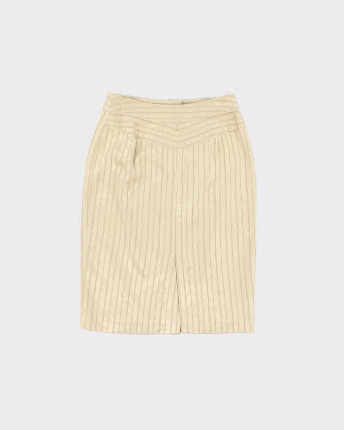 Vintage 90s XOXO Gold Stripe Skirt - XXS