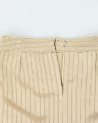 Vintage 90s XOXO Gold Stripe Skirt - XXS