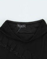 Vintage 90s 00s Quality Lace Trim Skirt - XS