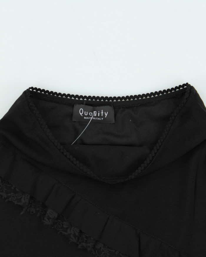 Vintage 90s 00s Quality Lace Trim Skirt - XS