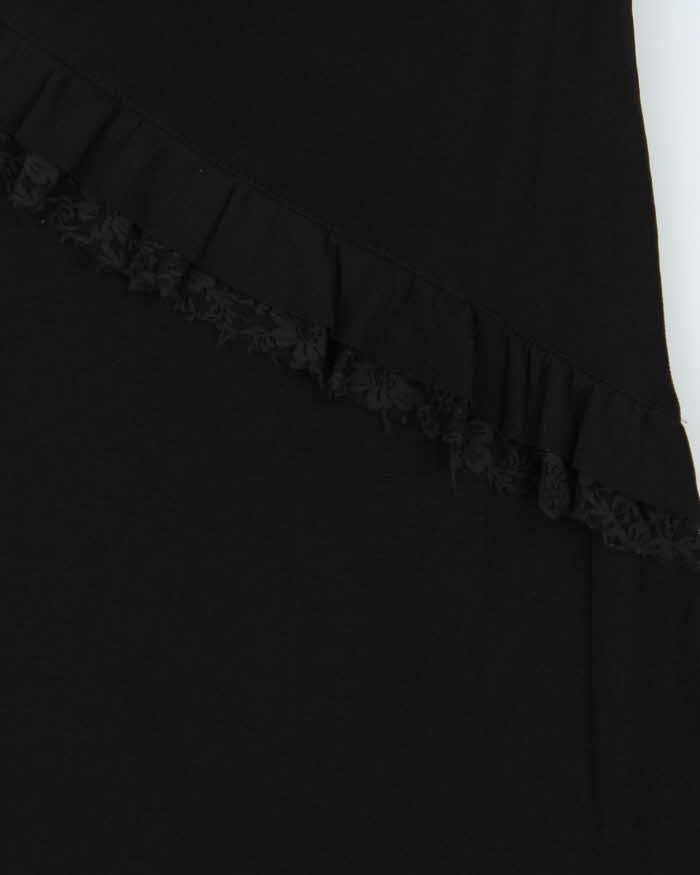 Vintage 90s 00s Quality Lace Trim Skirt - XS