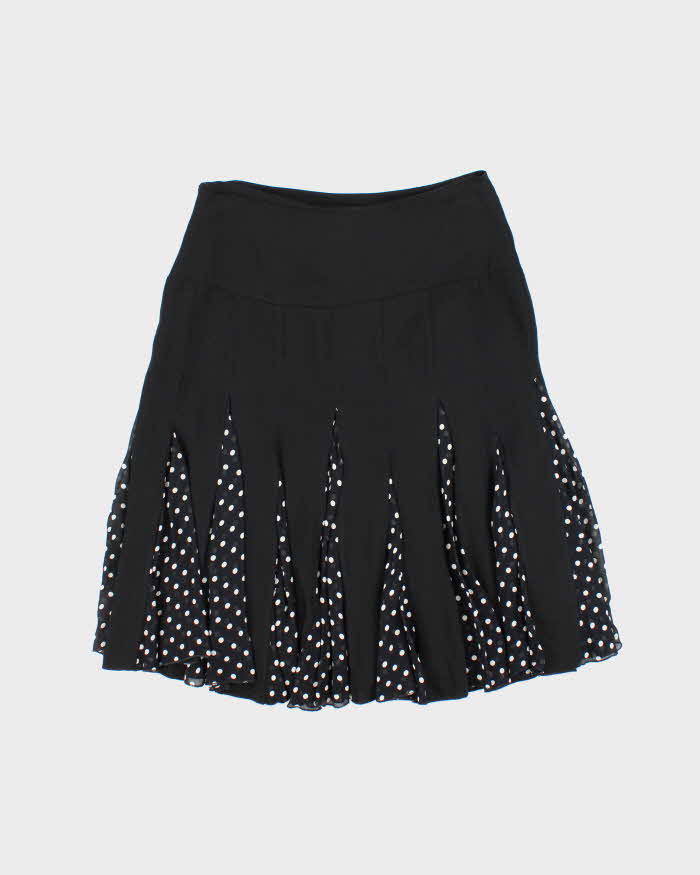 Vintage 90s Turan Polka Dot Beaded Skirt - S
