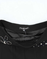 Vintage 90s Turan Polka Dot Beaded Skirt - S