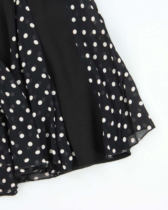 Vintage 90s Turan Polka Dot Beaded Skirt - S