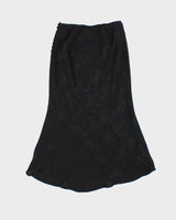 Vintage 90s Precis Floral Satin Skirt - XS