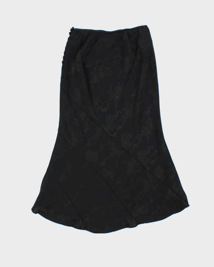Vintage 90s Precis Floral Satin Skirt - XS