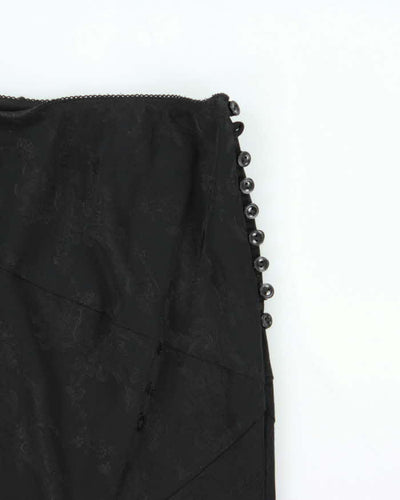 Vintage 90s Precis Floral Satin Skirt - XS