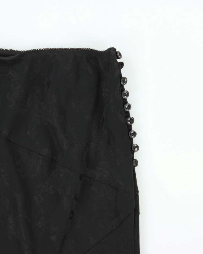 Vintage 90s Precis Floral Satin Skirt - XS