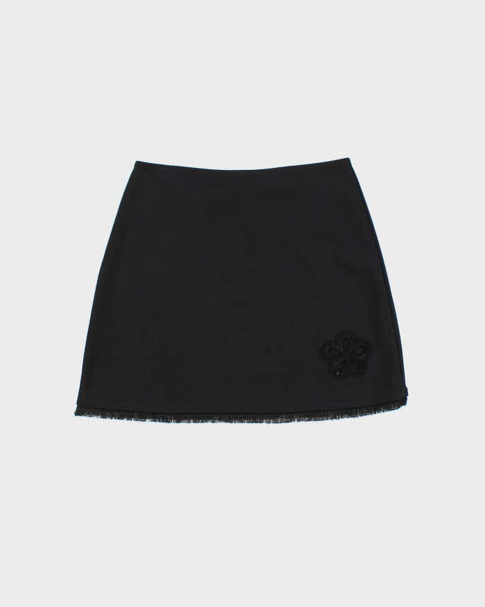 Vintage 90s Morgan De Toi Cut-out Detail Mini Skirt - XS