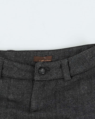 Vintage 00s UB Jeans Wool Blend Pleated Mini Skirt - S