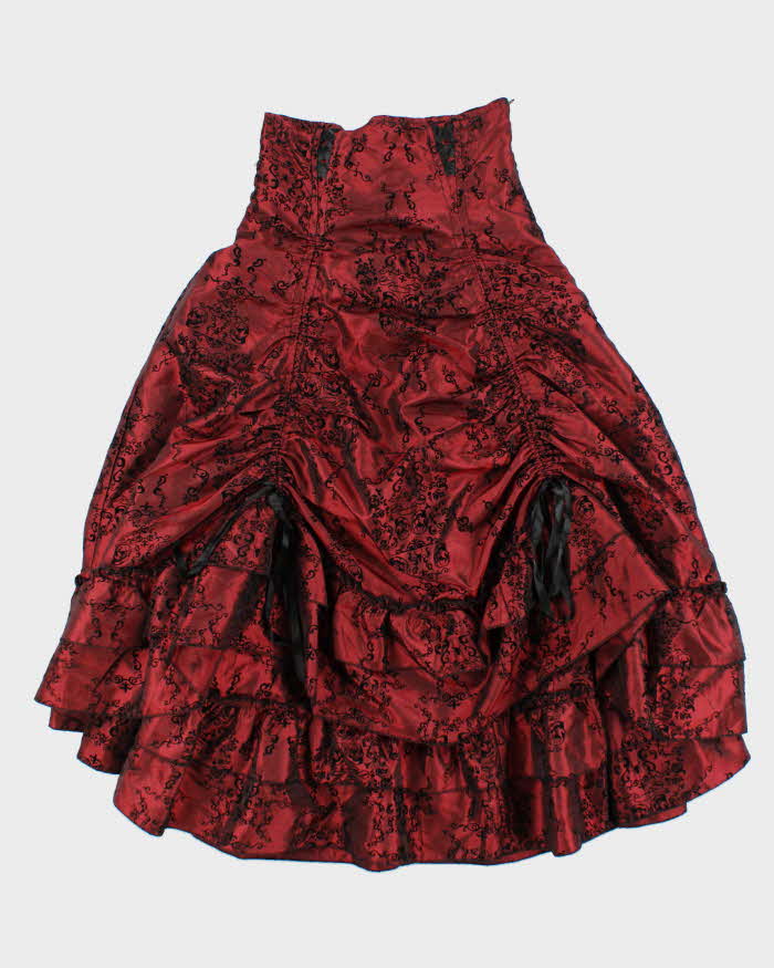 Vintage 00s Spin Doctor Tiered Lace-up Skirt - XS