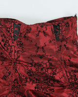 Vintage 00s Spin Doctor Tiered Lace-up Skirt - XS