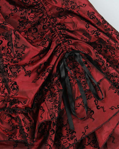 Vintage 00s Spin Doctor Tiered Lace-up Skirt - XS