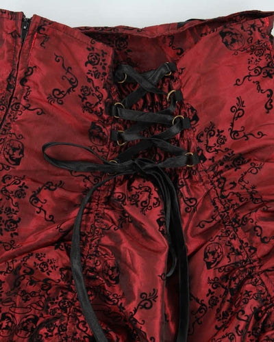 Vintage 00s Spin Doctor Tiered Lace-up Skirt - XS