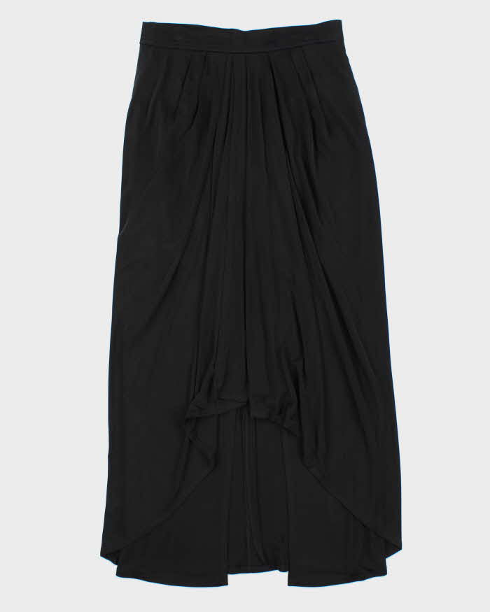 Vintage Christian Lacroix Black Asymmetric Midi Skirt - W28