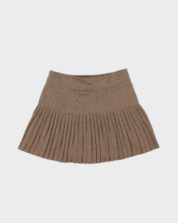 Vintage 90s 00s Ai Yong Lin Wool Blend Mini Wrap Skirt - XS