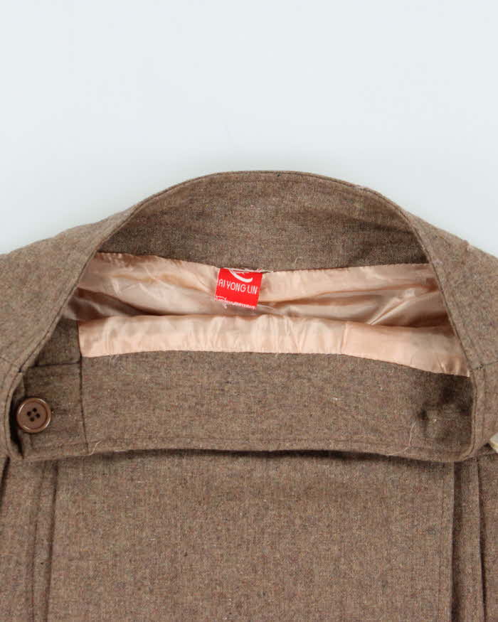 Vintage 90s 00s Ai Yong Lin Wool Blend Mini Wrap Skirt - XS