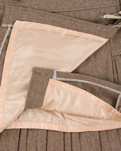 Vintage 90s 00s Ai Yong Lin Wool Blend Mini Wrap Skirt - XS