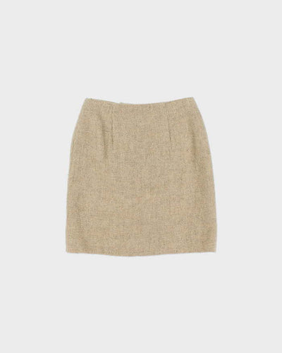 Vintage 90s Moschino Nature Friendly Wool Skirt - XXS
