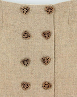 Vintage 90s Moschino Nature Friendly Wool Skirt - XXS