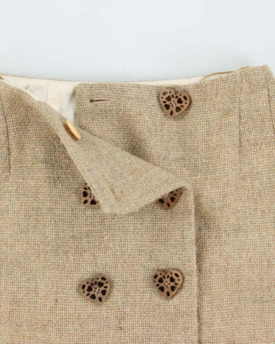 Vintage 90s Moschino Nature Friendly Wool Skirt - XXS