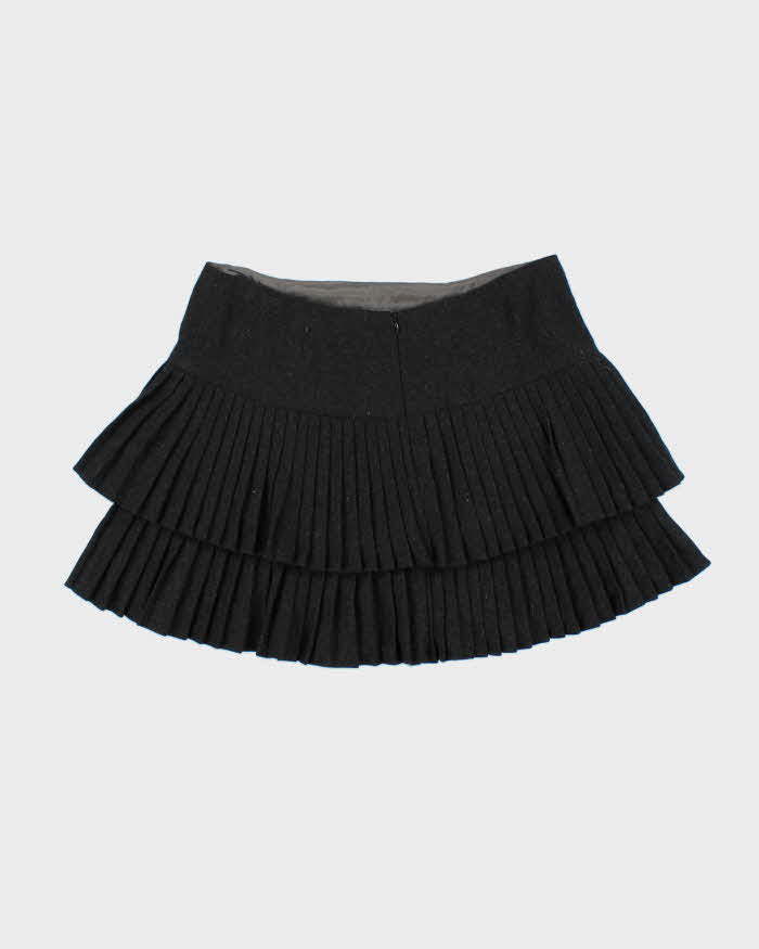 Vintage Nanette Lapore Wool Blend Double Layer Pleated Skirt - S