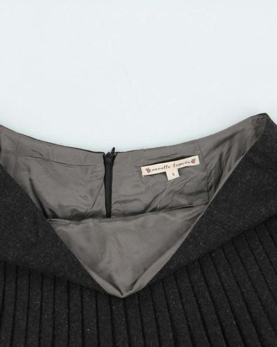 Vintage Nanette Lapore Wool Blend Double Layer Pleated Skirt - S