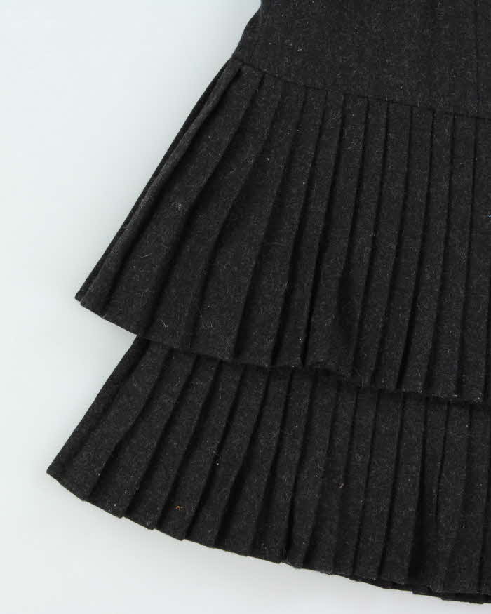Vintage Nanette Lapore Wool Blend Double Layer Pleated Skirt - S