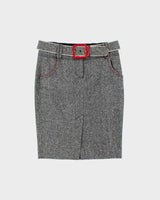 Vintage Y2k 00s Bebe Wool &amp; Silk Blend Skirt - S