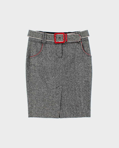 Vintage Y2k 00s Bebe Wool & Silk Blend Skirt - S