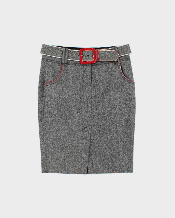 Vintage Y2k 00s Bebe Wool & Silk Blend Skirt - S