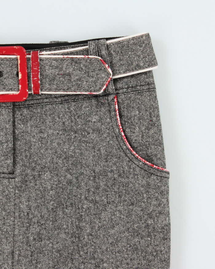Vintage Y2k 00s Bebe Wool &amp; Silk Blend Skirt - S