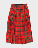 Vintage F.J Bacon Wool Blend Long Kilt - S