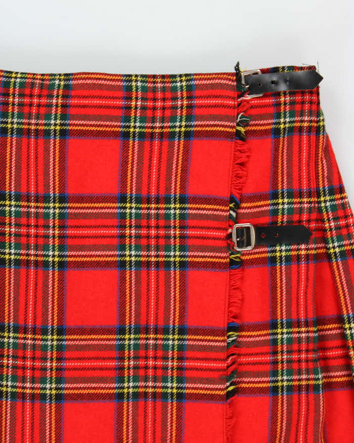 Vintage F.J Bacon Wool Blend Long Kilt - S