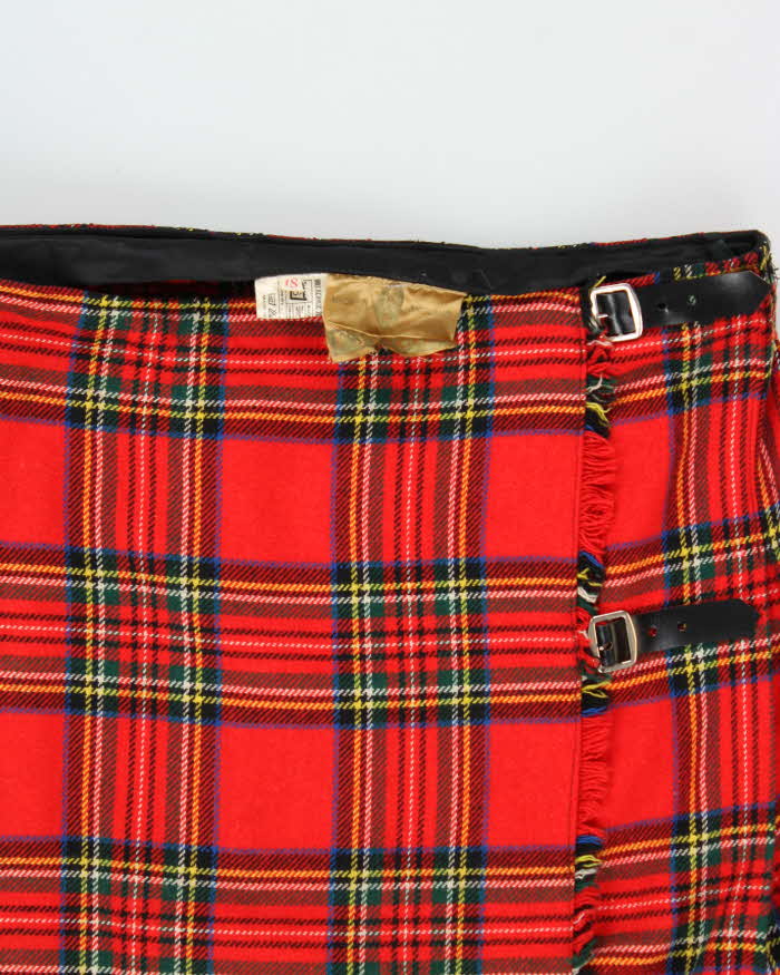 Vintage F.J Bacon Wool Blend Long Kilt - S