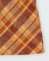 Vintage Debbie Shuchat Check Wool Skirt - XS
