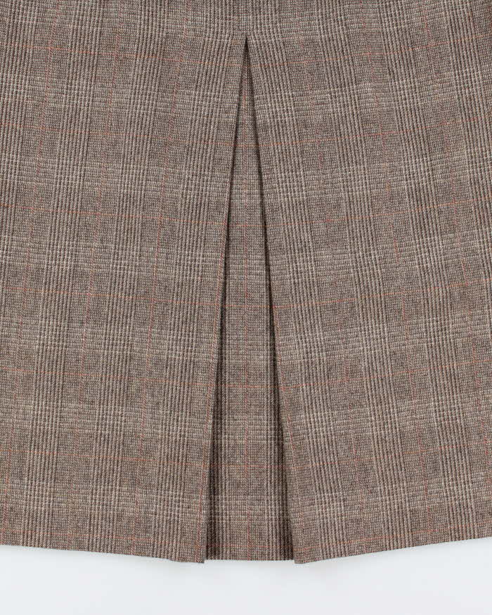 Vintage Evan-picone Check Wool Skirt - XS