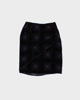 Vintage 90s BCBG Max Azria Silk &amp; Velvet Skirt - XXS