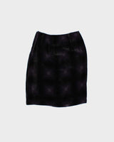 Vintage 90s BCBG Max Azria Silk &amp; Velvet Skirt - XXS