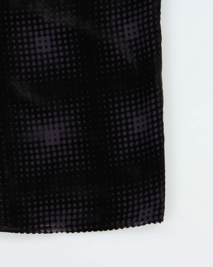 Vintage 90s BCBG Max Azria Silk &amp; Velvet Skirt - XXS