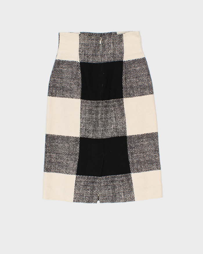 Vintage Yves Saint Laurent Check Skirt - XS
