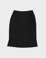 Vintage 90s Jones Studio Wool Blend Pleated Hem Skirt - XS