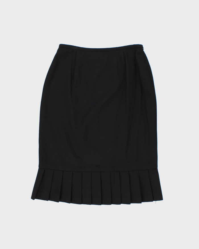 Vintage 90s Jones Studio Wool Blend Pleated Hem Skirt - XS