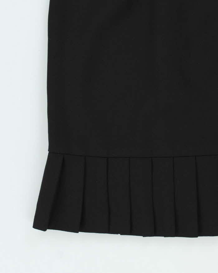 Vintage 90s Jones Studio Wool Blend Pleated Hem Skirt - XS