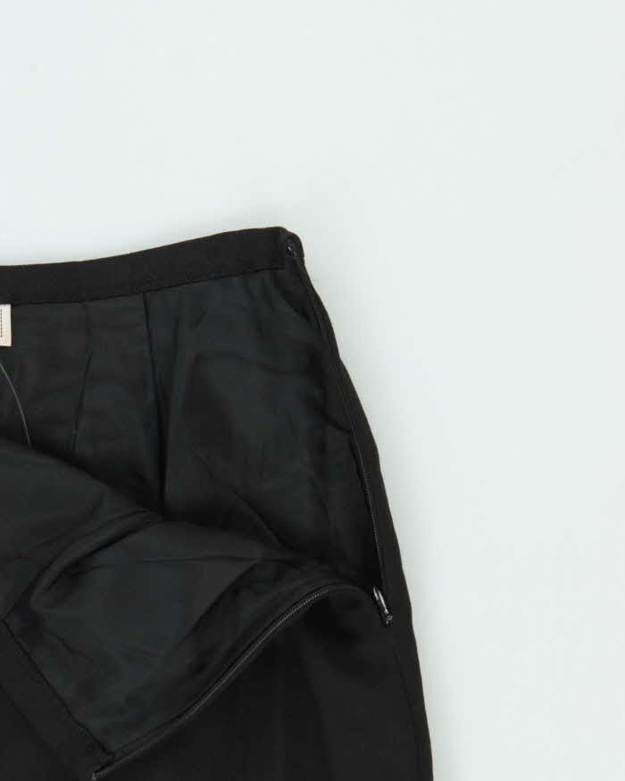 Vintage 90s Jones Studio Wool Blend Pleated Hem Skirt - XS