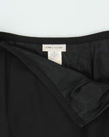 Vintage 90s Jones Studio Wool Blend Pleated Hem Skirt - XS
