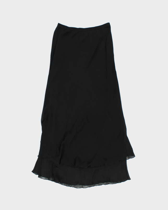 Vintage Simply Silk Sheer Maxi Skirt - S