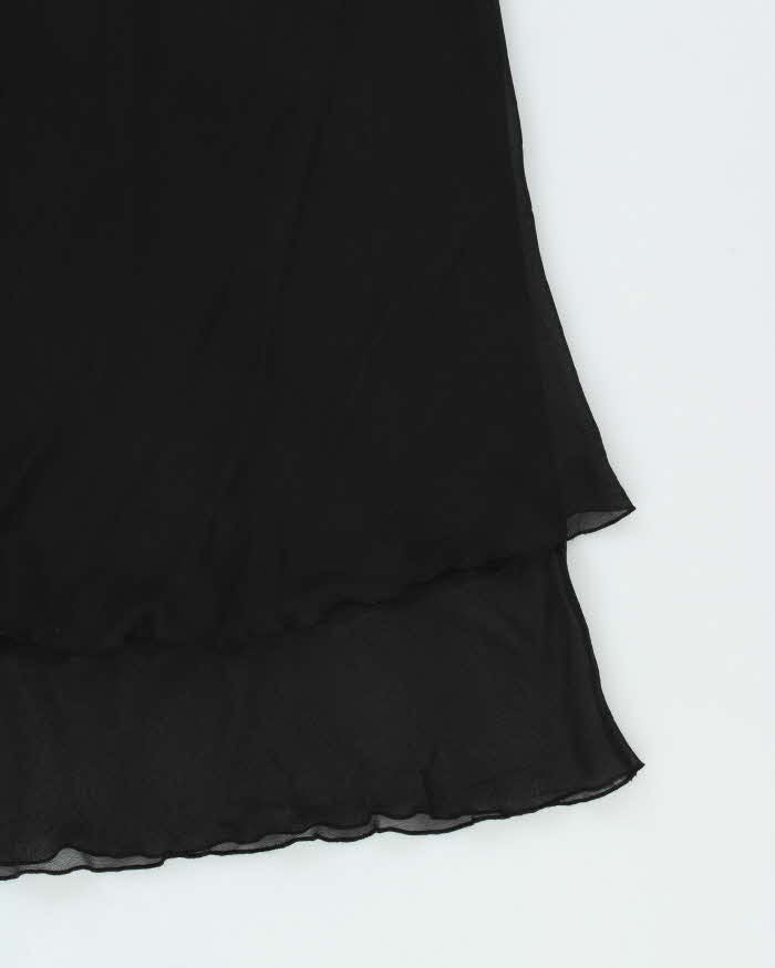 Vintage Simply Silk Sheer Maxi Skirt - S