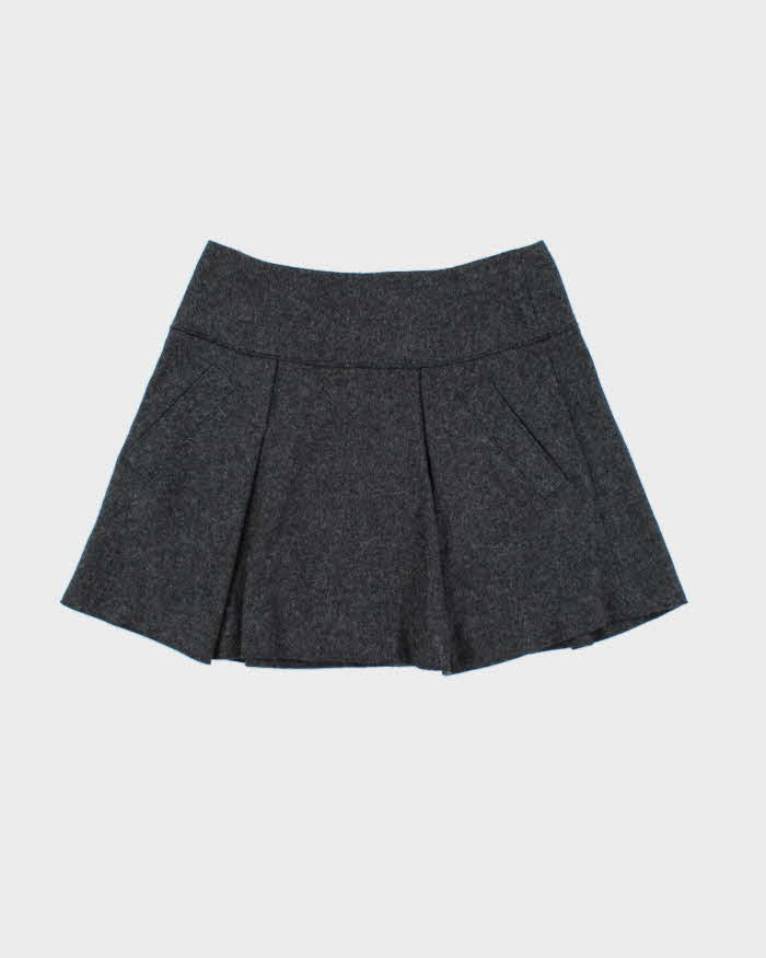 Vintage 00s Vince Wool Blend Mini Skirt - S